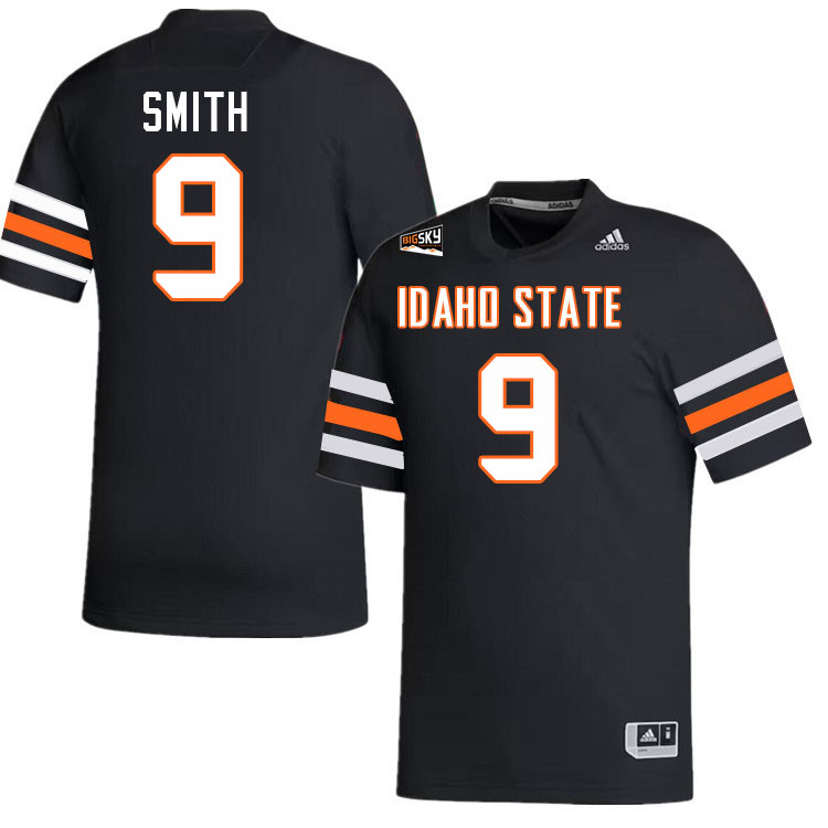 Men-Youth #9 Herman Smith Idaho State Bengals 2023 College Football Jerseys Stitched Sale-Black